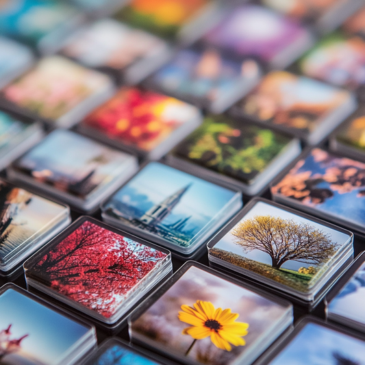 12 Pack - 2x2 Photo Magnets