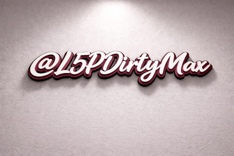 Personalized 3D Name & Handle Sign