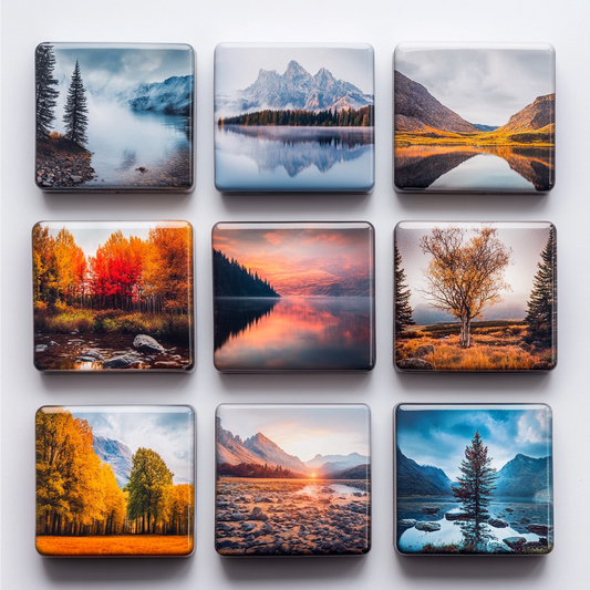 9 Pack - 2x2 Photo Magnet