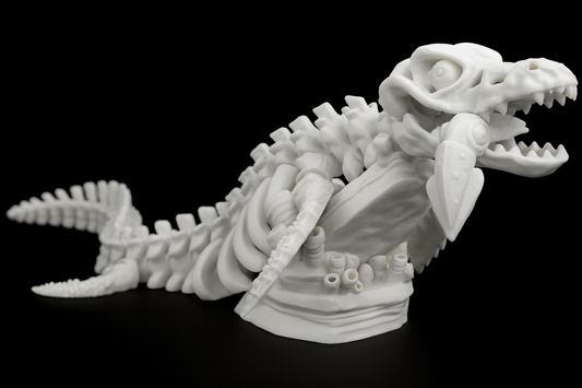 XXL Mosasaurus Skeleton (with base)